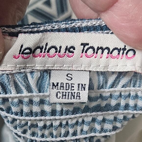 Jealous Tomato Halter Maxi Dress Women Small White Tropical Boho Resort Vacation - Picture 10 of 11